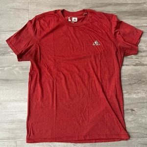 Adidas Men’s Red Short Sleeve T-Shirt, Size Large, Fitness